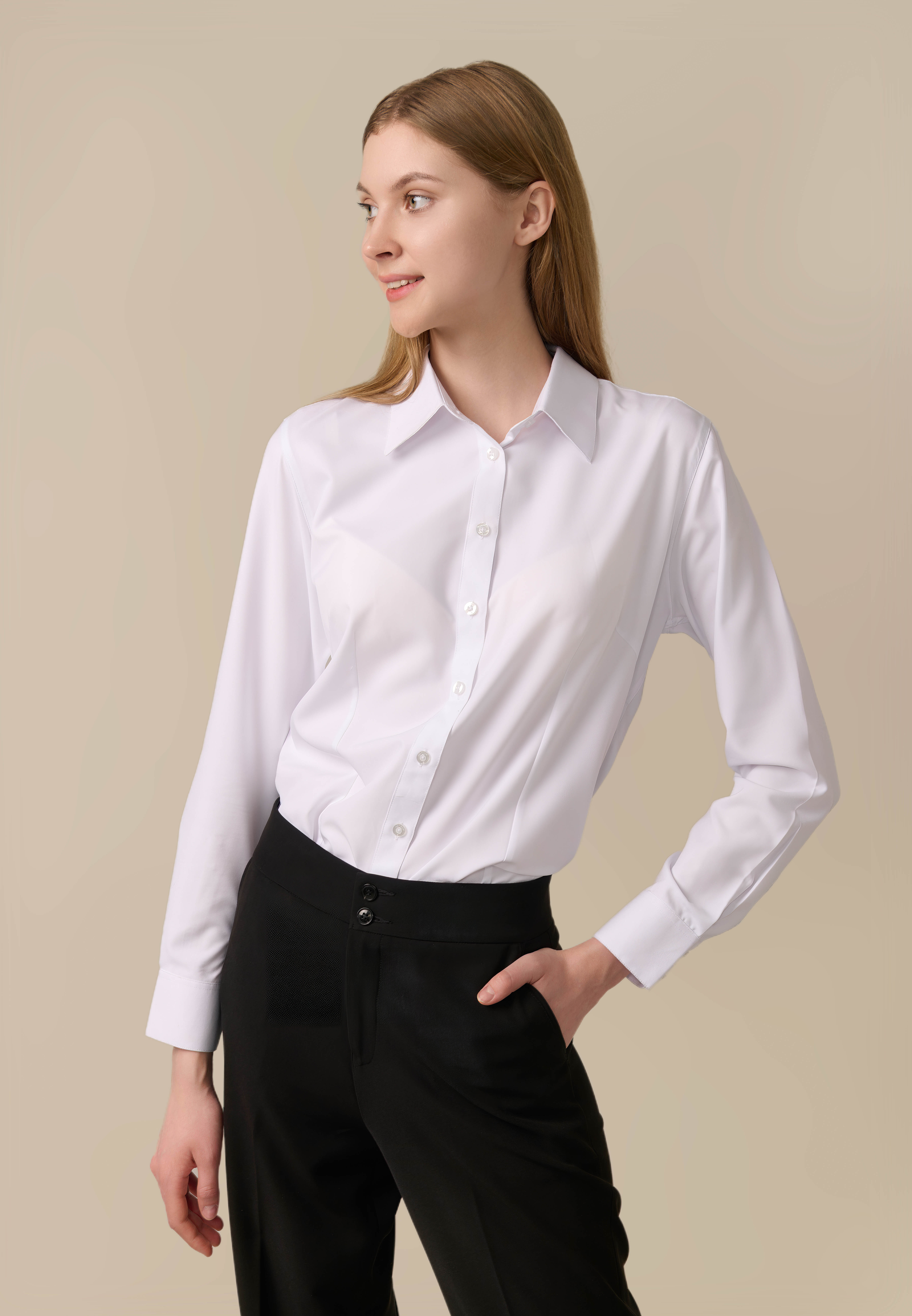 Elemental® Coffee Shirts - Button Down Sustainable Dress Shirts - Women 23