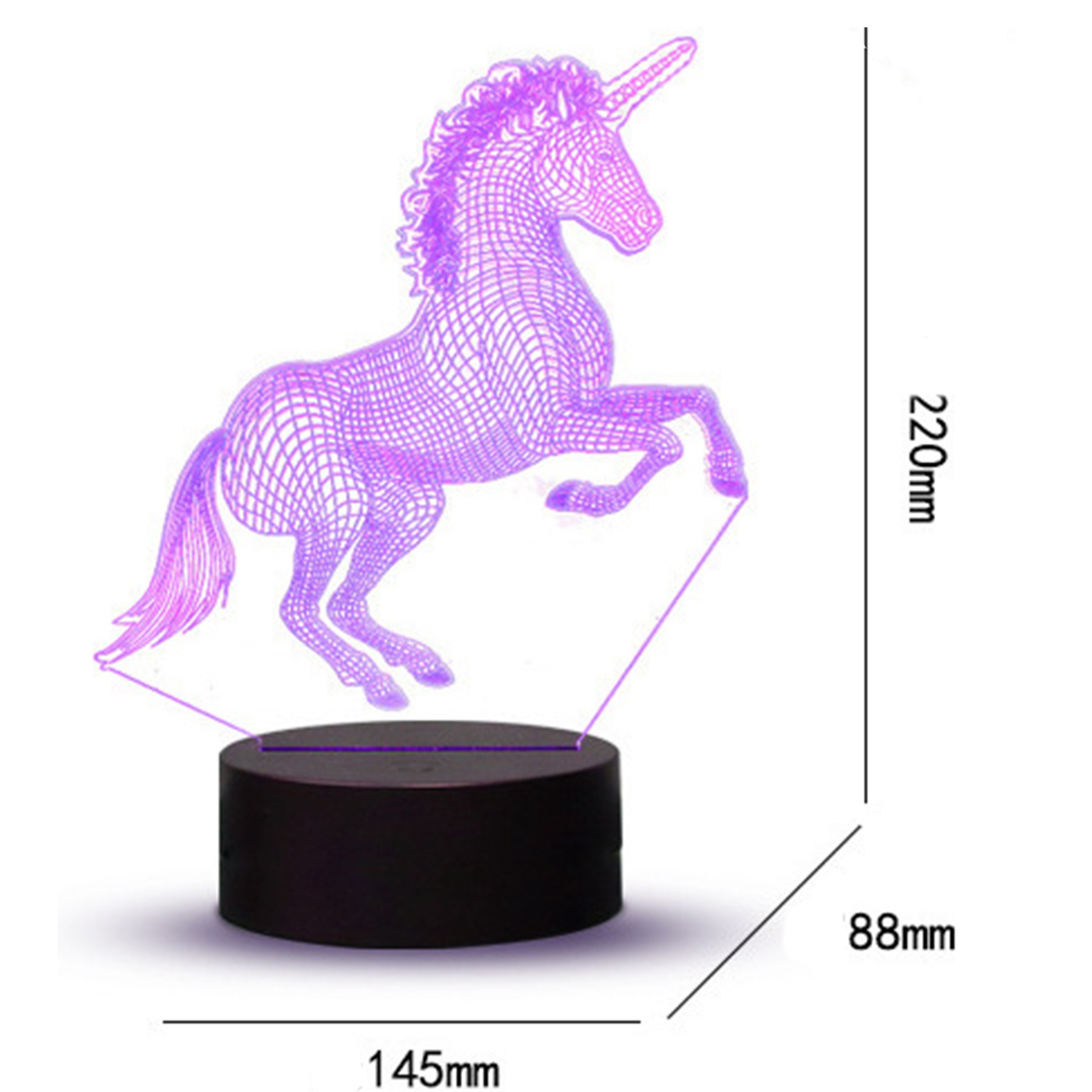 Customizable Pattern Creative 3D Acrylic Night Light 4