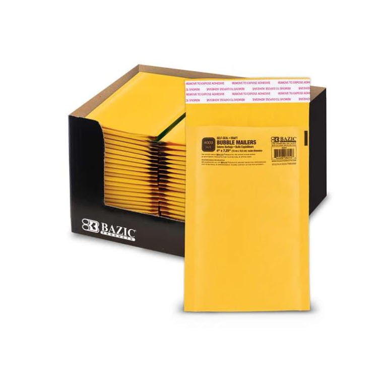 Self-Seal Bubble Mailers - 4" x 7.25" 1