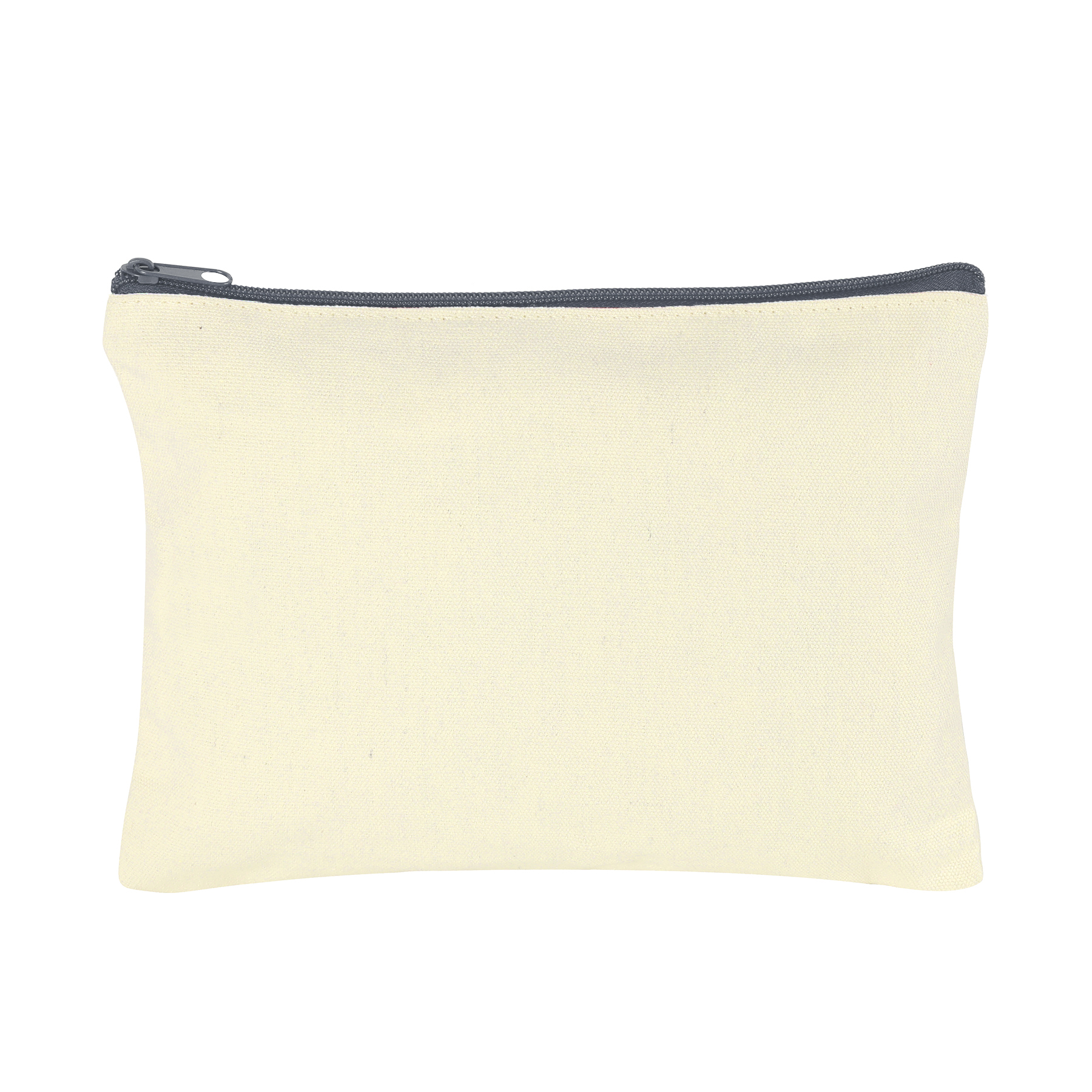 Large Travel Cotton Canvas Zip Pouch 6