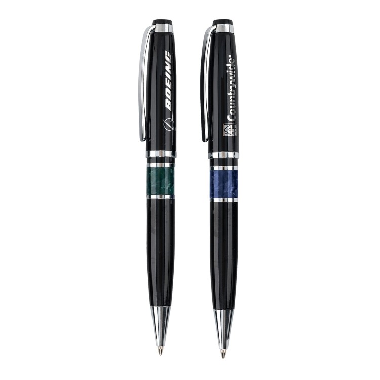 Seacoast Black Twist Action Ballpoint Pen