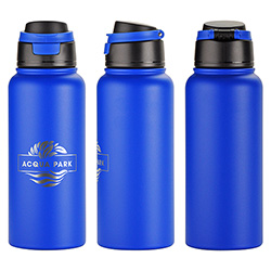 Cabrio 32 oz Recycled Stainless Steel Vacuum Insulated Bottle, custom water bottle with logo imprint 16