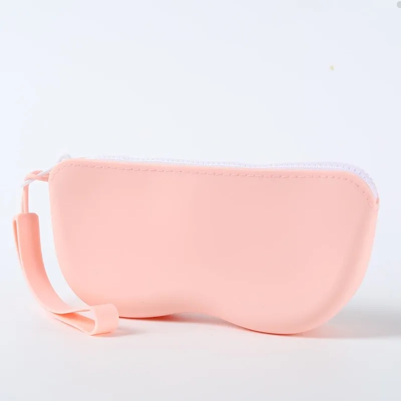 Customized silicone zipper glasses bag 4