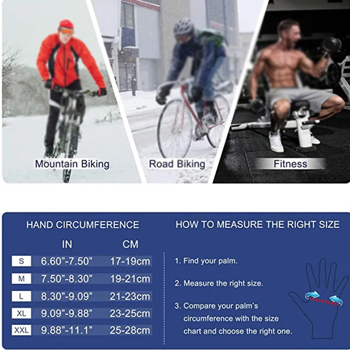 In Stock Unisex Winter Cold Weather Thermal Warm Knit Gloves 6