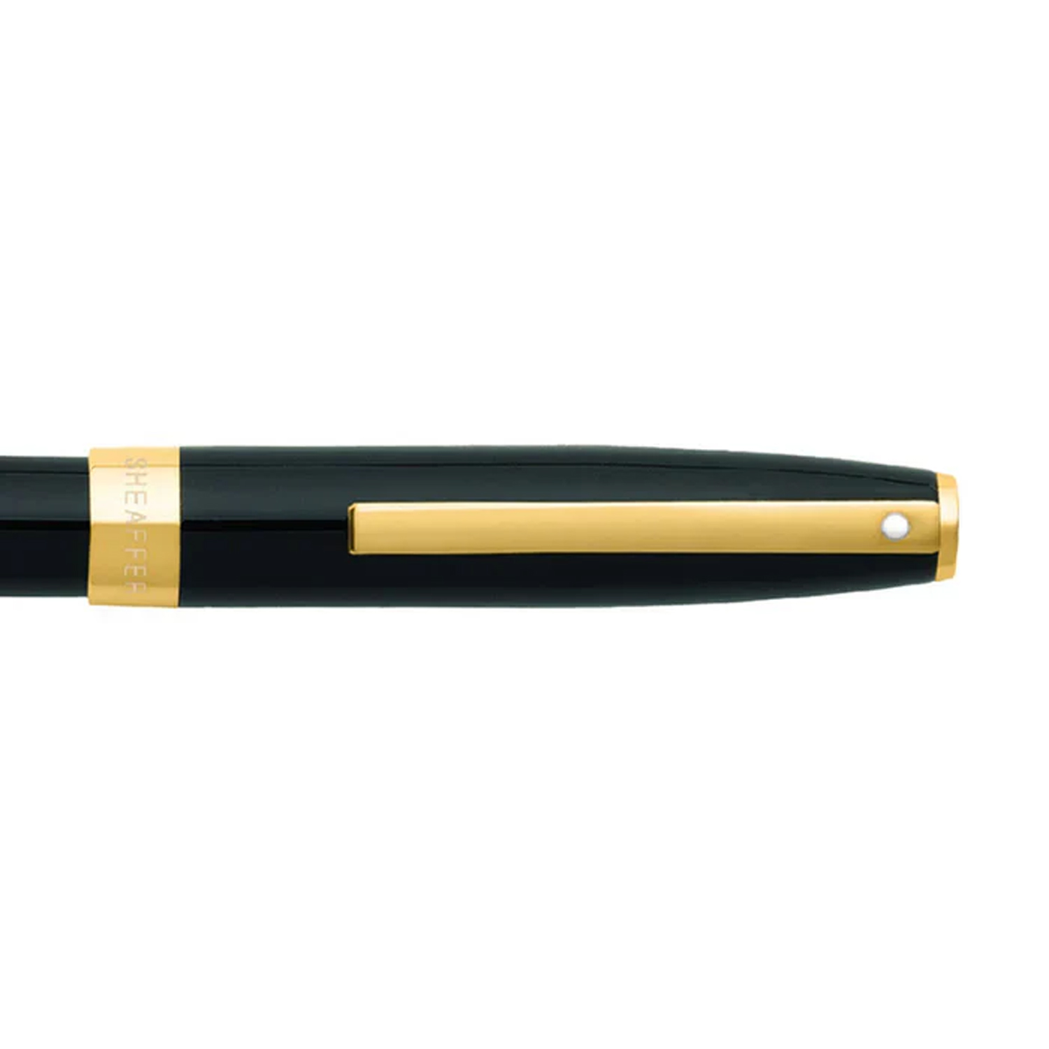 SHEAFFER® SAGARIS 9471 Gloss Black Gold Tone Trim Rollerball Pen w/ Gift Box 2