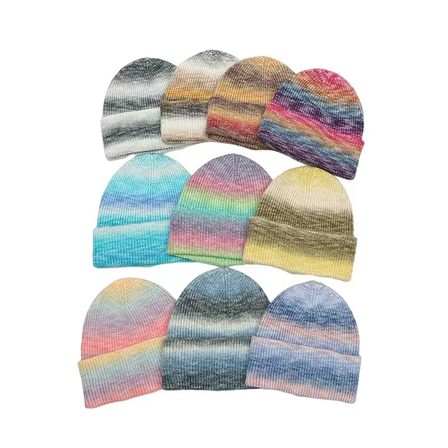 Tie-dye Rib Knit Cap 5