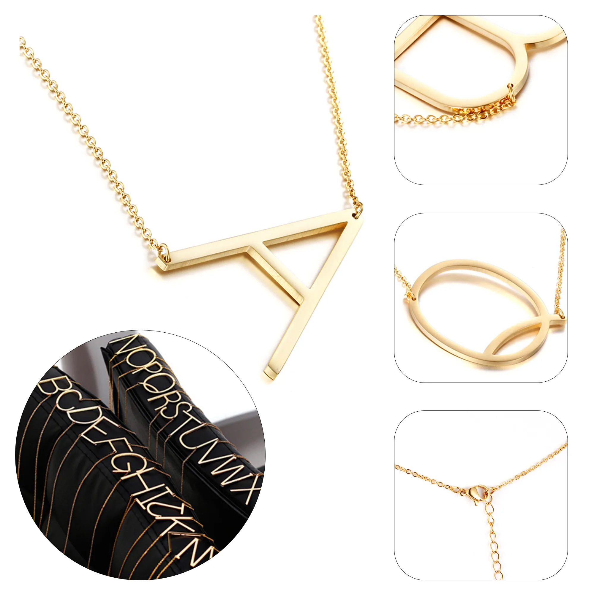 Letter Pendant Necklace 6