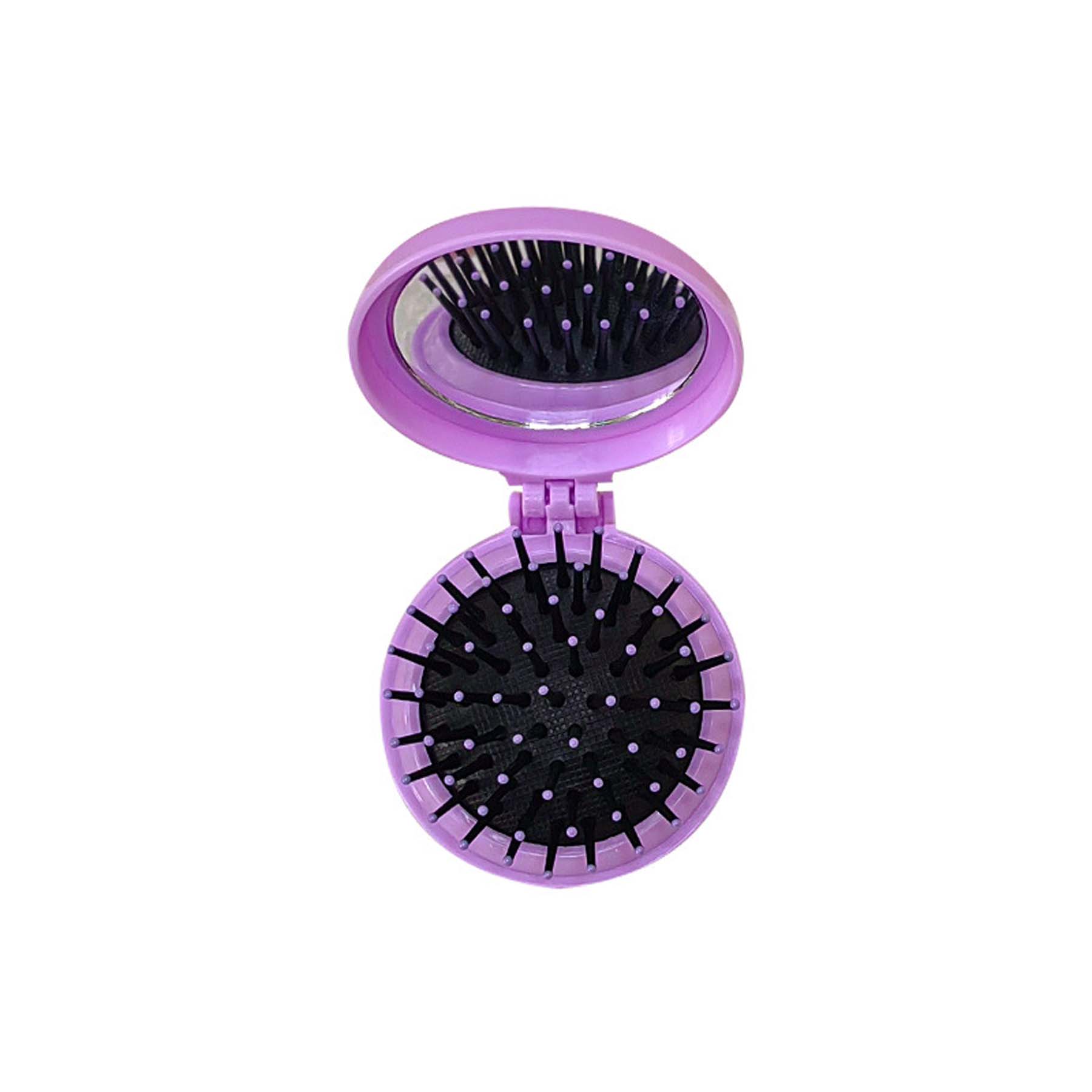 Portable Folding Hair Comb with Mirror 3
