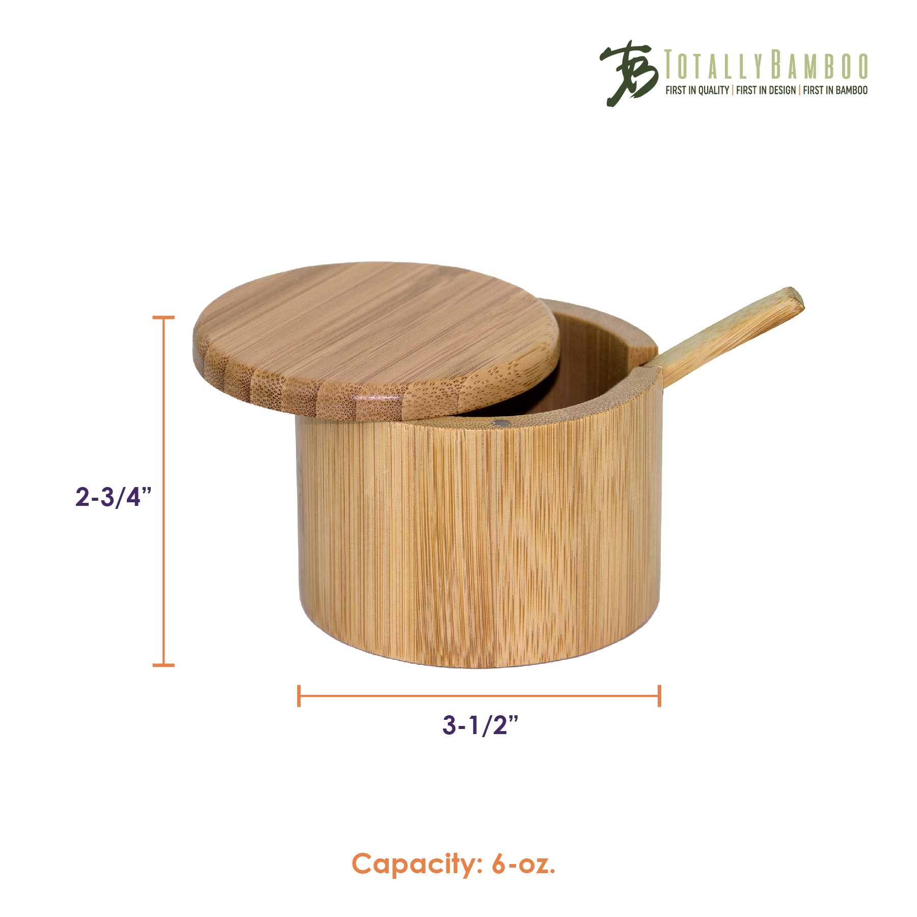 Little Dipper Bamboo Salt Box with Spoon 2