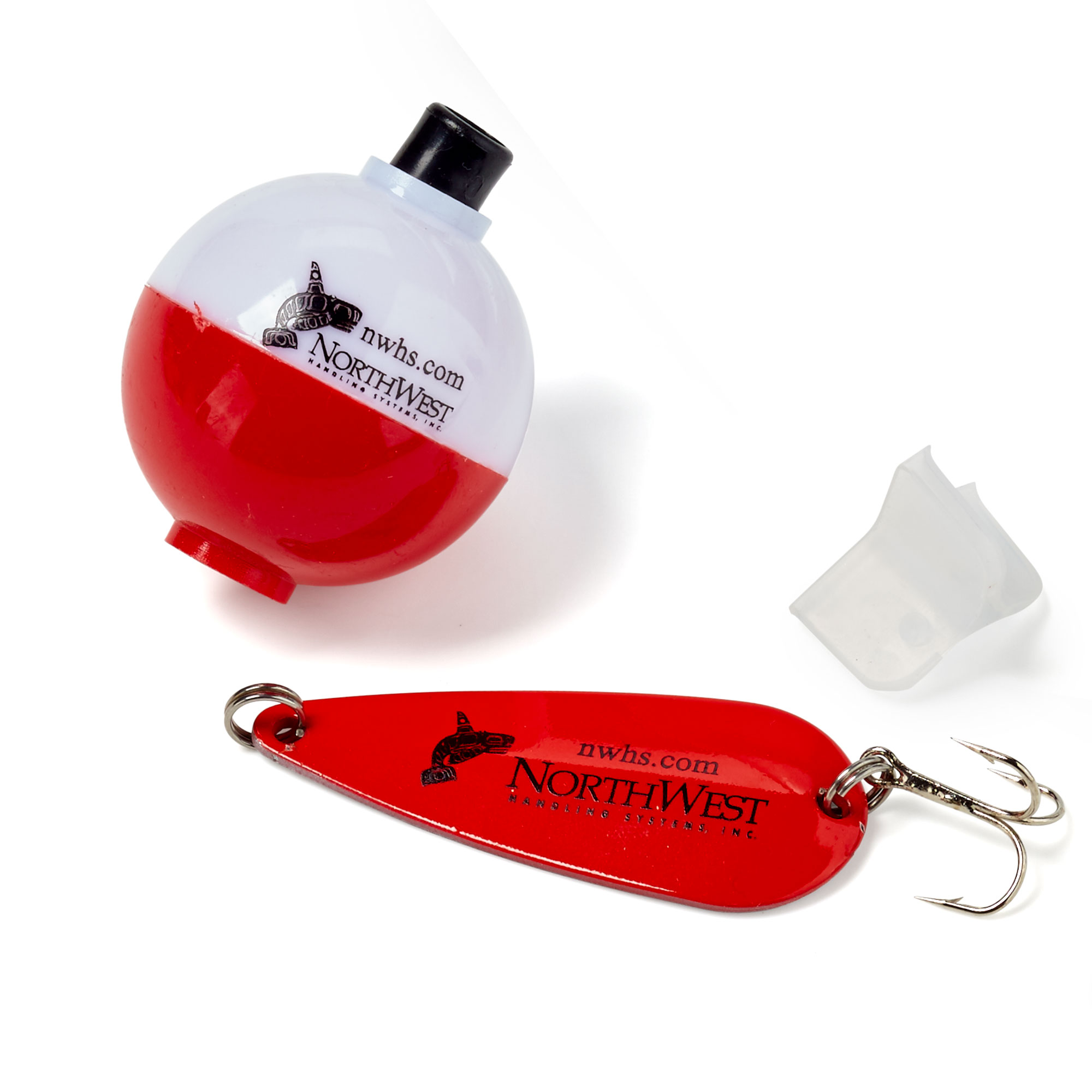 Small Spoon Fishing Lure and Bobber in Clear Tube 5