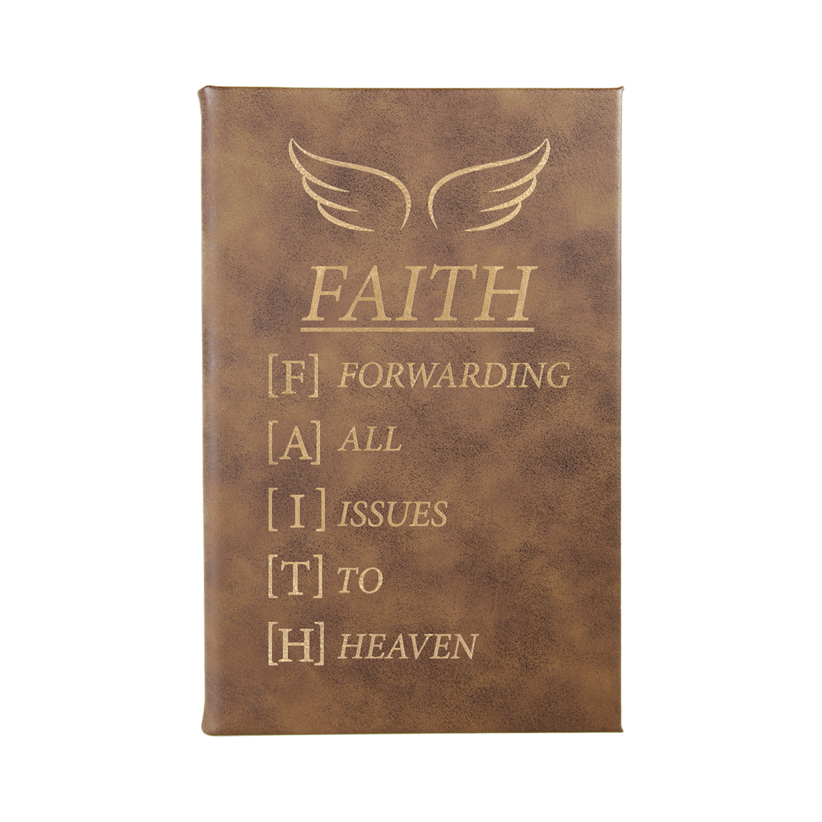 5" x 8" Rustic/Gold Leatherette Journal