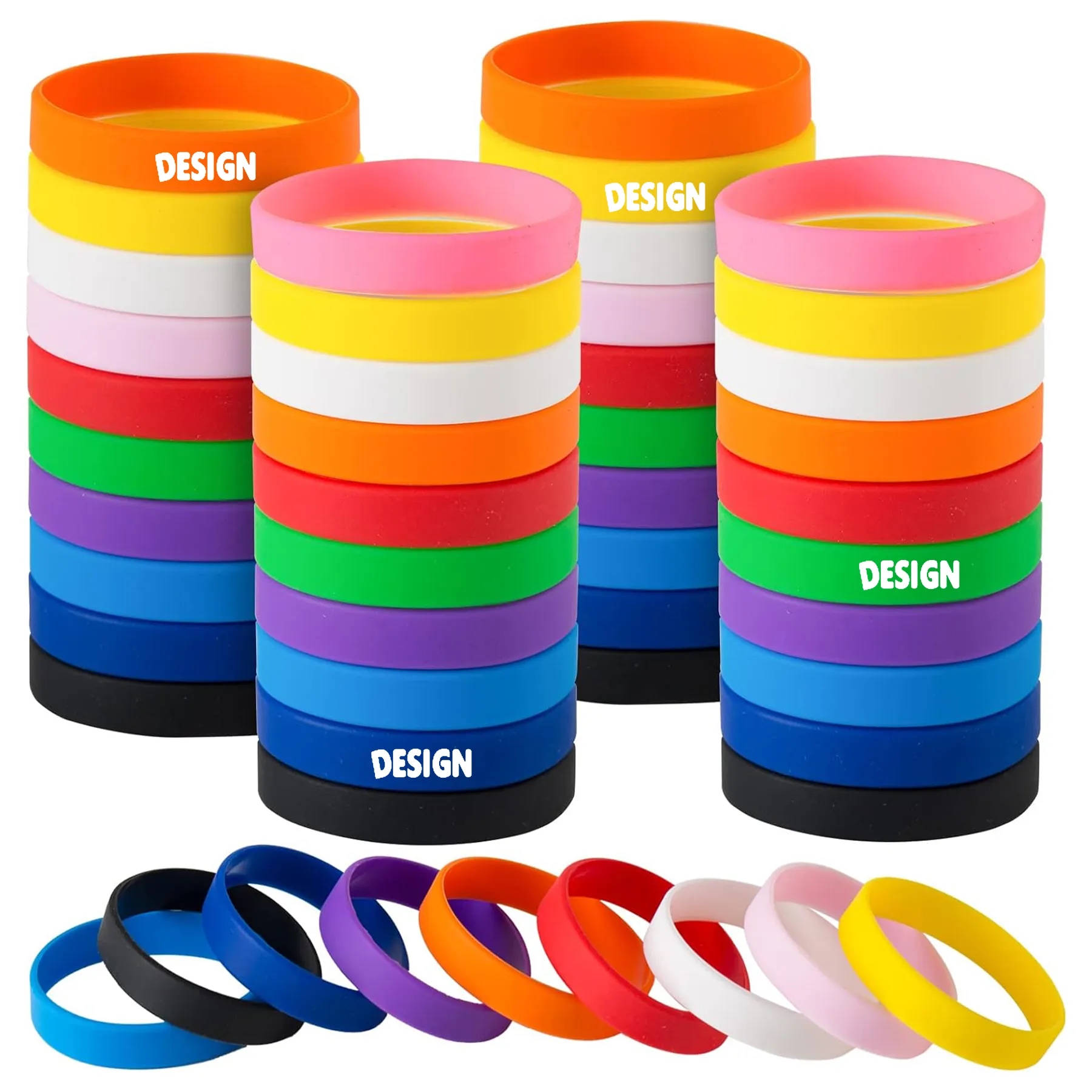 Custom Silkscreen Printed Silicone Bracelet 2