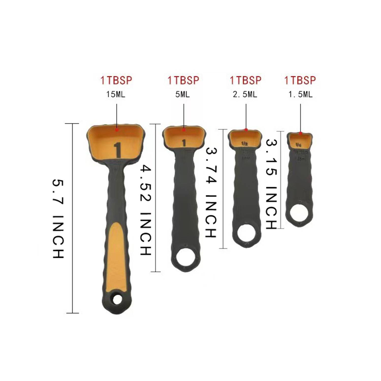 4 Pcs Foldable Measuring Spoons Set 5
