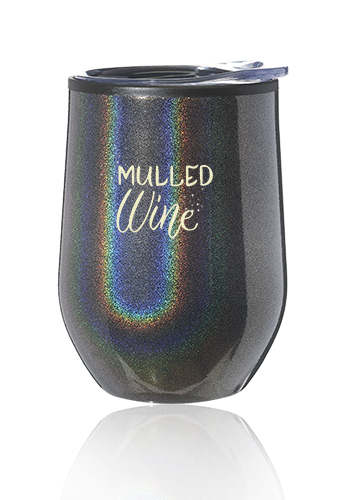 12 oz. Iridescent Stemless Wine Glasses with Lid 10