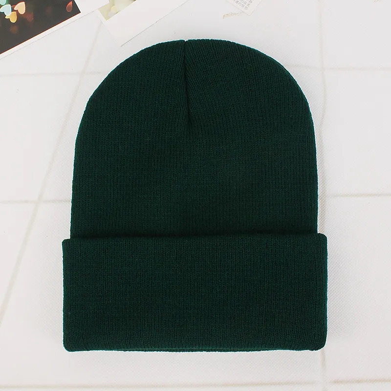 Winter knit pullover hat Candy colored 9