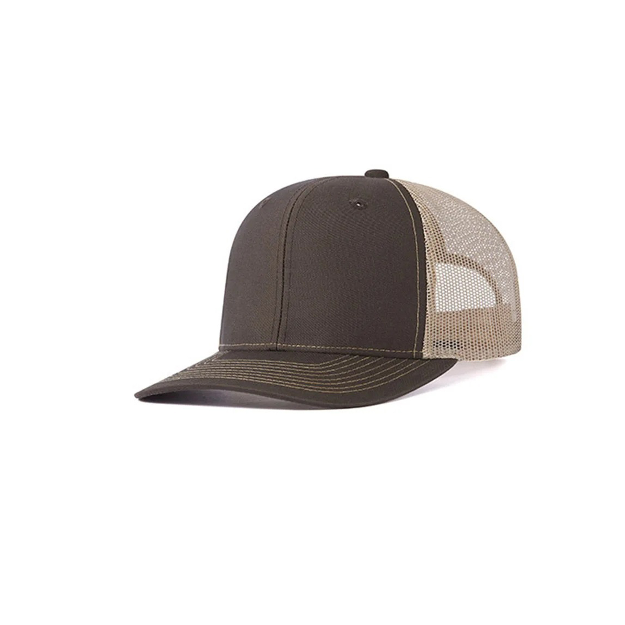 Brushed Cotton Mesh Trucker Cap Adjustable Fit 48