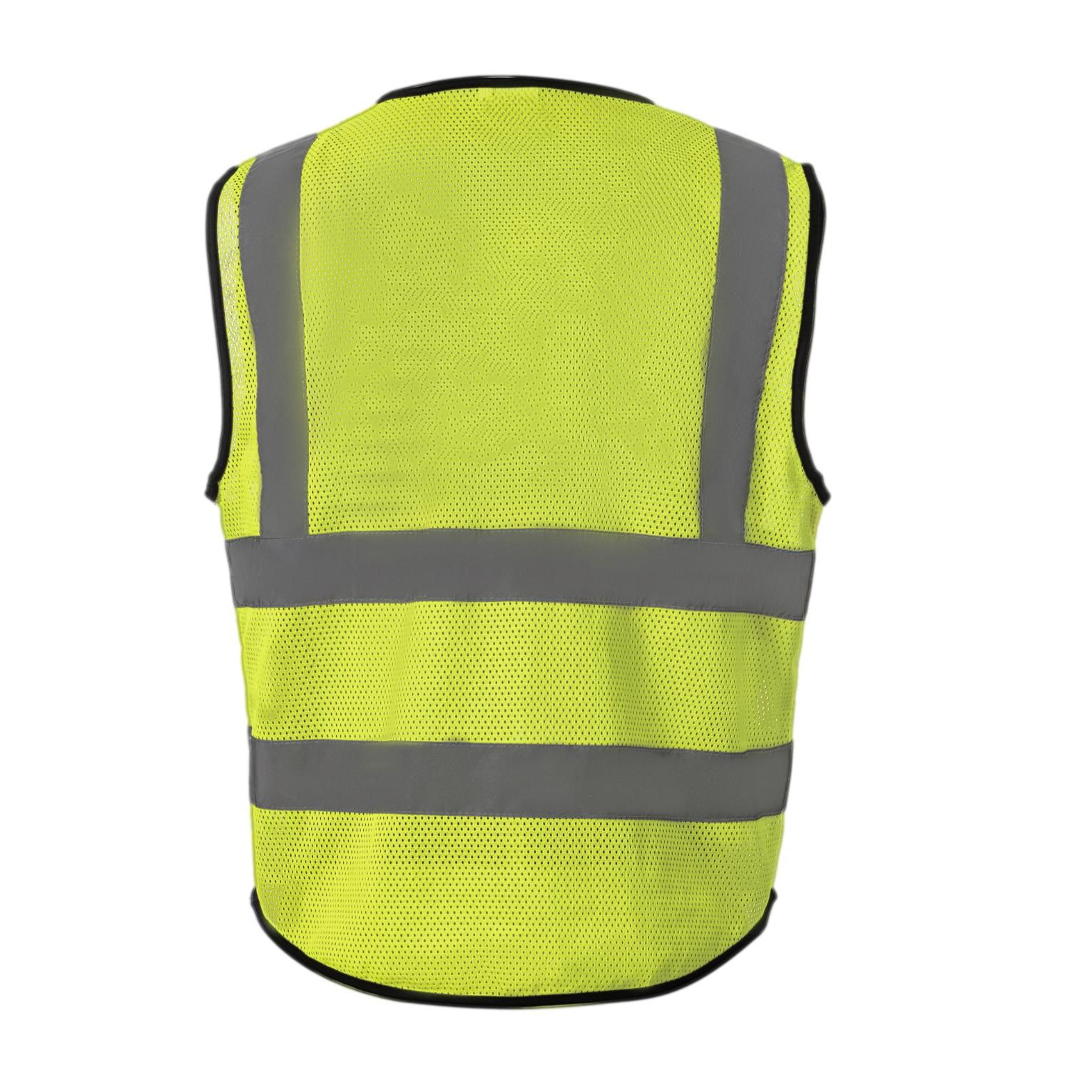 3.8 Oz. Polyester Double Band Class 2 Reflective Safety Vest With 4 Pockets 6