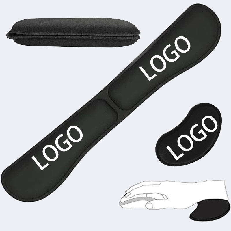 Ergonomic Foldable Memory Foam Keyboard Wrist Rest with Non-Slip Rubber Base 1