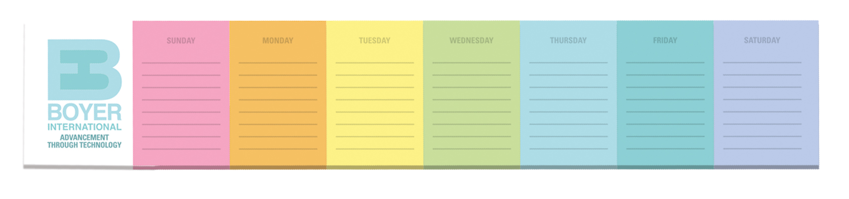 Souvenir® Sticky Note™ 12" X 2" Pad, 25 sheet 5