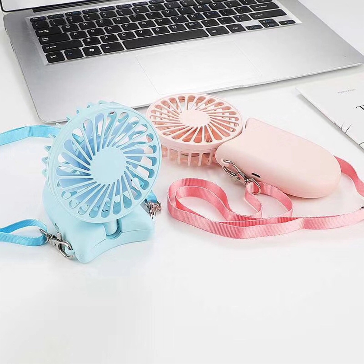 Mini Rechargeable Foldable Hand Held Portable Neck Fan 3