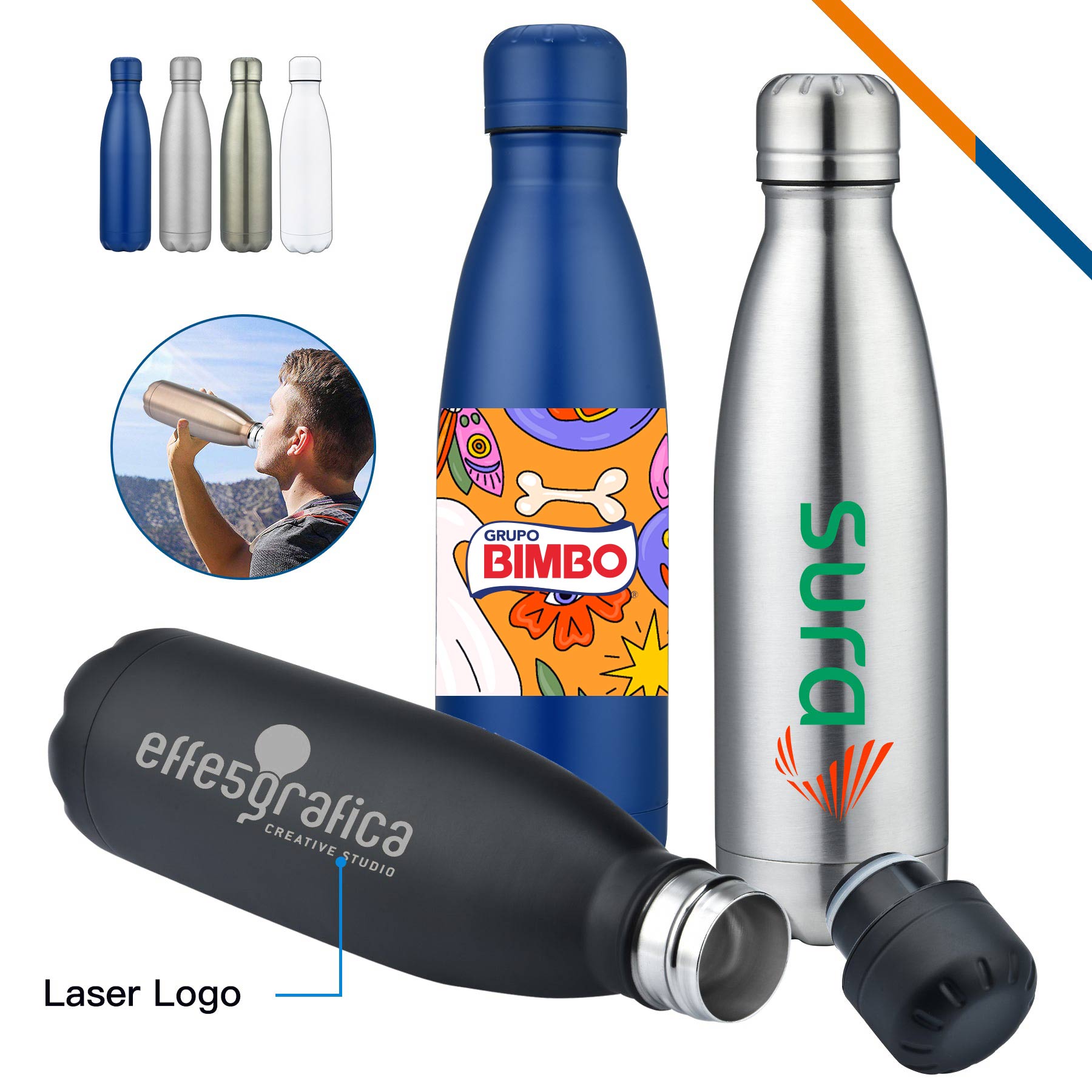 Trojan Stainless Steel Water Bottle - 17 OZ. 5