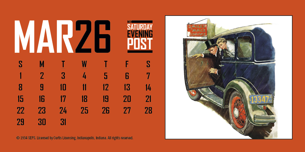 Triumph® Calendars The Saturday Evening Post Desk Calendar 2