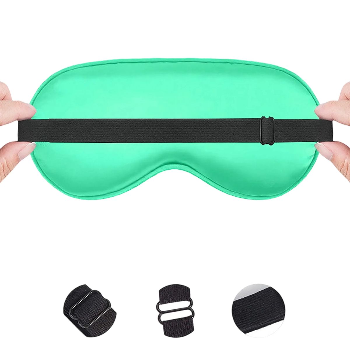 Adjustable Eye Mask Satin Soft Design 30