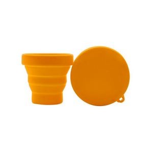 170ml Silicone Collapsible Cup With Sturdy Flat Lid 1