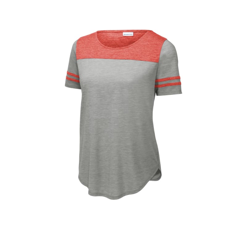 Sport-Tek Women's PosiCharge Tri-Blend Wicking Fan Tee. 35