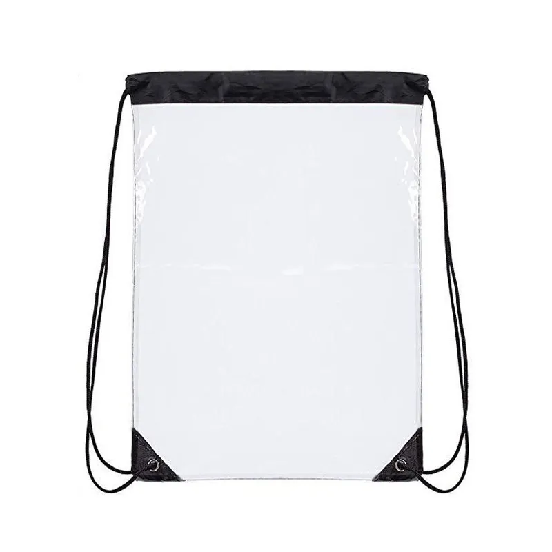PVC drawstring bag waterproof transparent portable travel 2