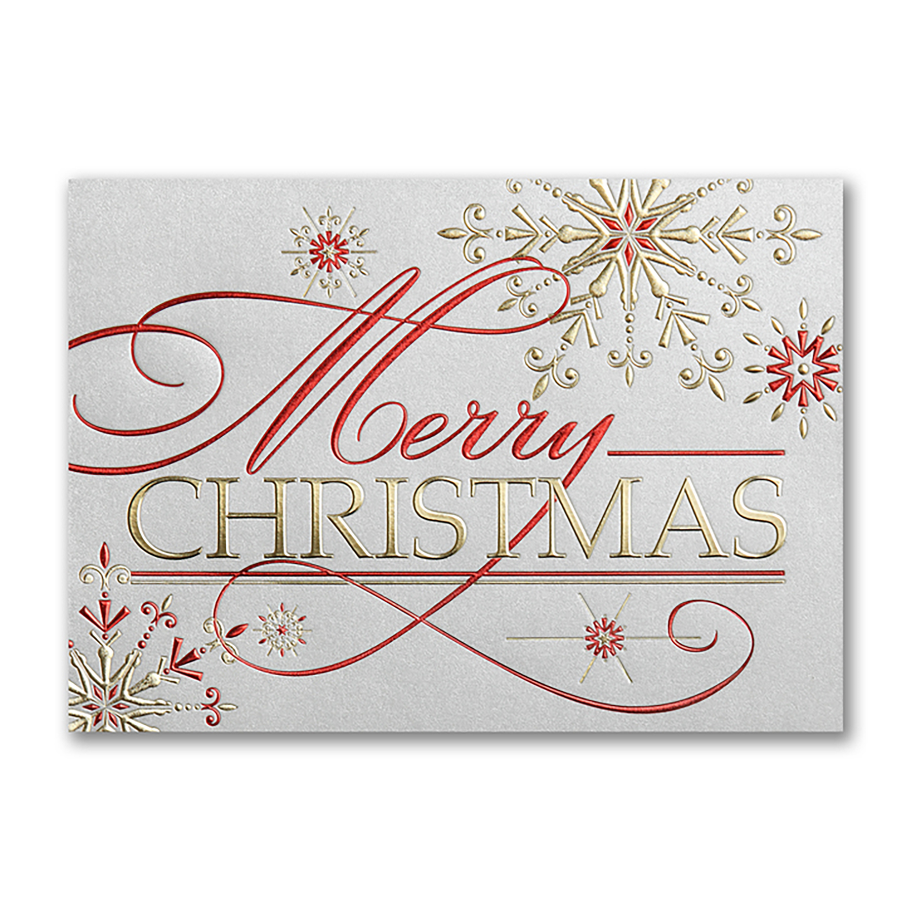 Sterling Shimmer Christmas Religious Card 1