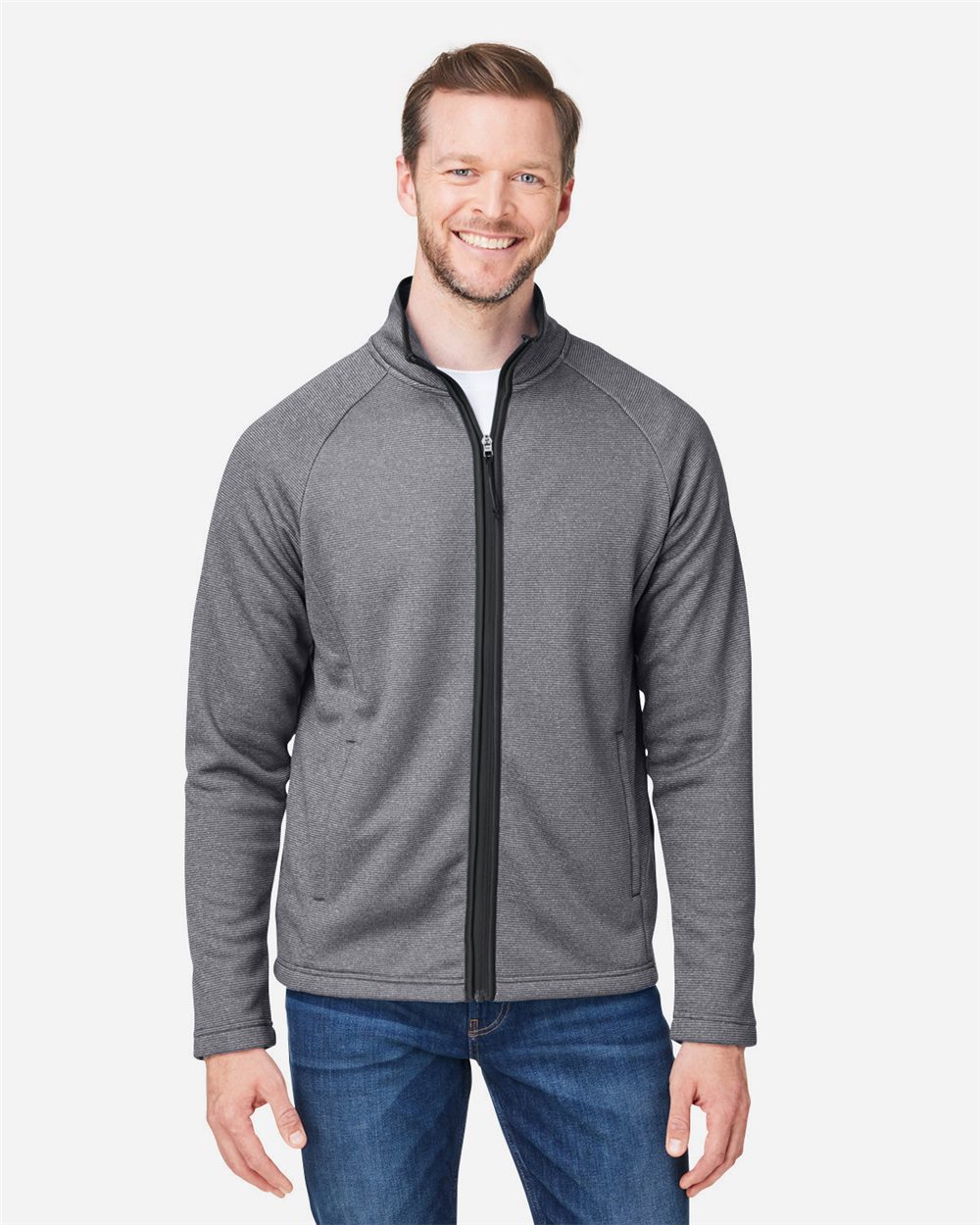 Men's Venture Heathered Stripe Full-Zip Jacket - CE72 33