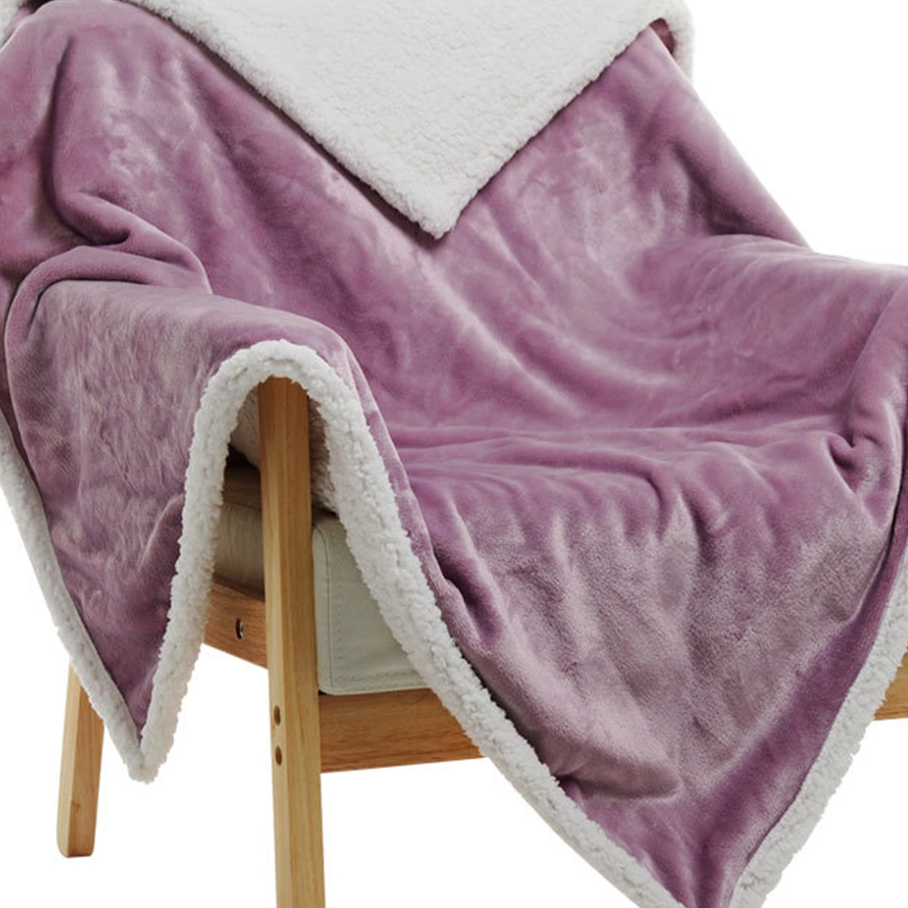 Plush Sherpa Fleece Throw Soft & Cozy Reversible Blanket 5