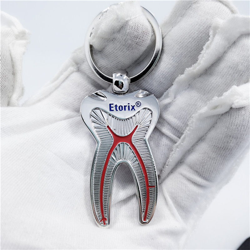 Creative Tooth Shape Metal Key Ring 9
