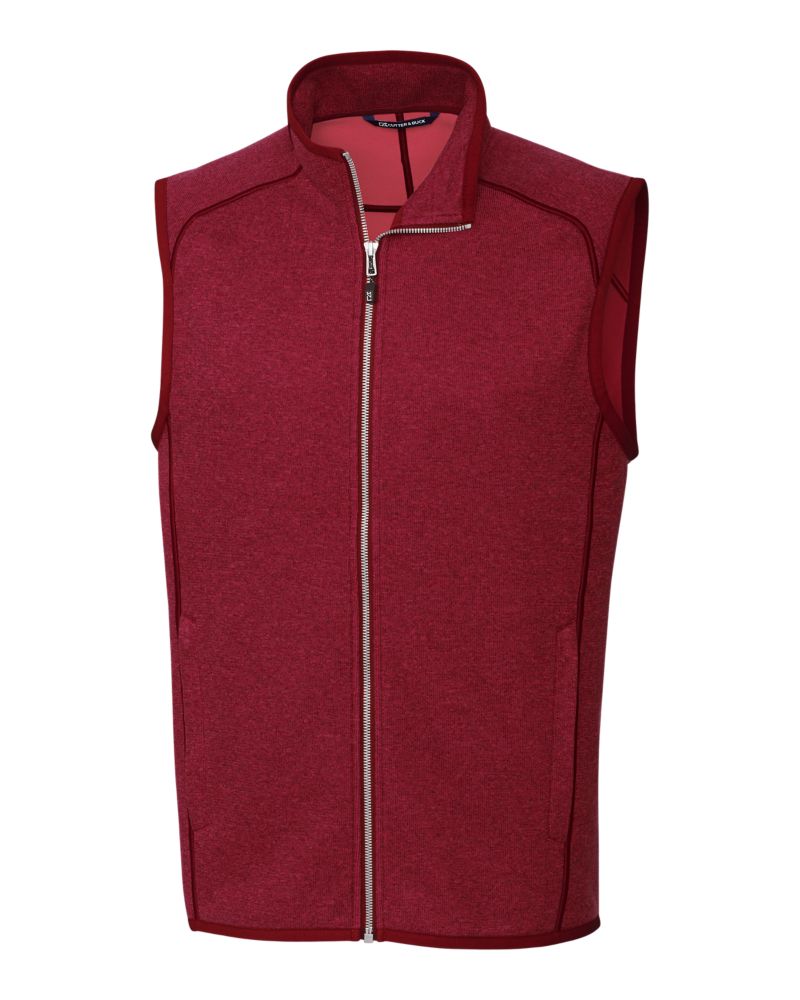 Cutter & Buck Mainsail Sweater-Knit Mens Full Zip Vest 15