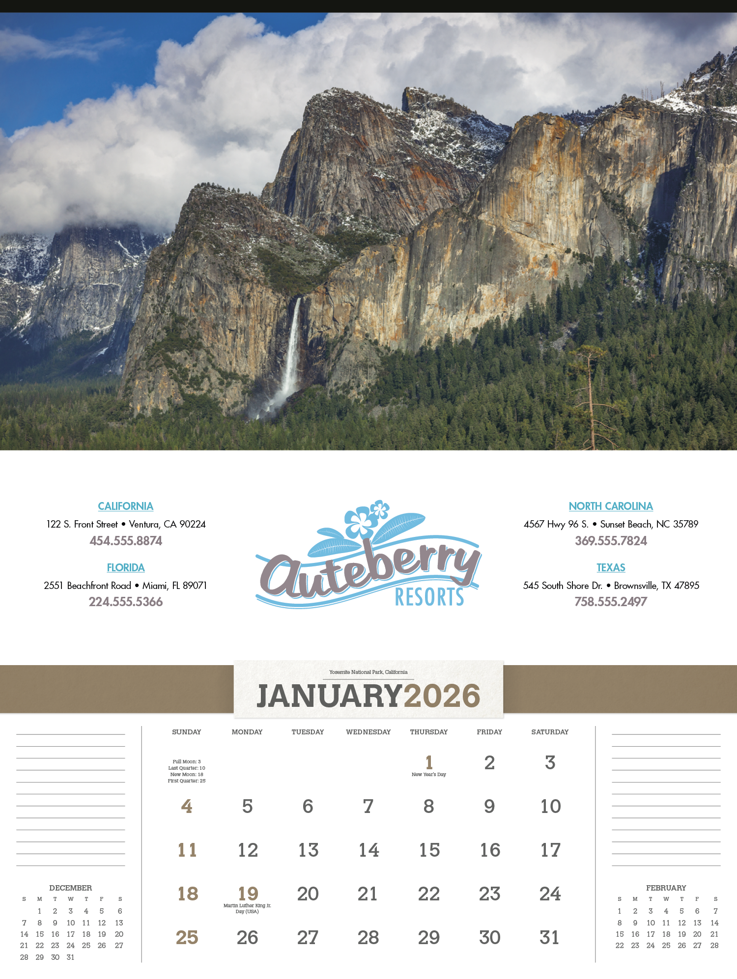 Triumph® Calendars American Splendor without Date Blocks Calendar 2