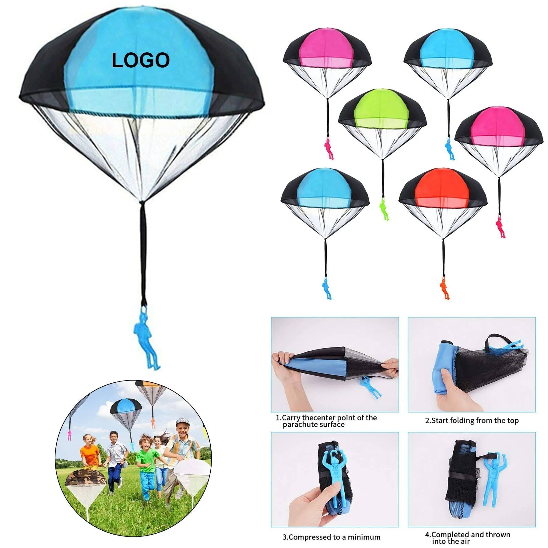 Hand Throwing Mini Parachute Toy 1