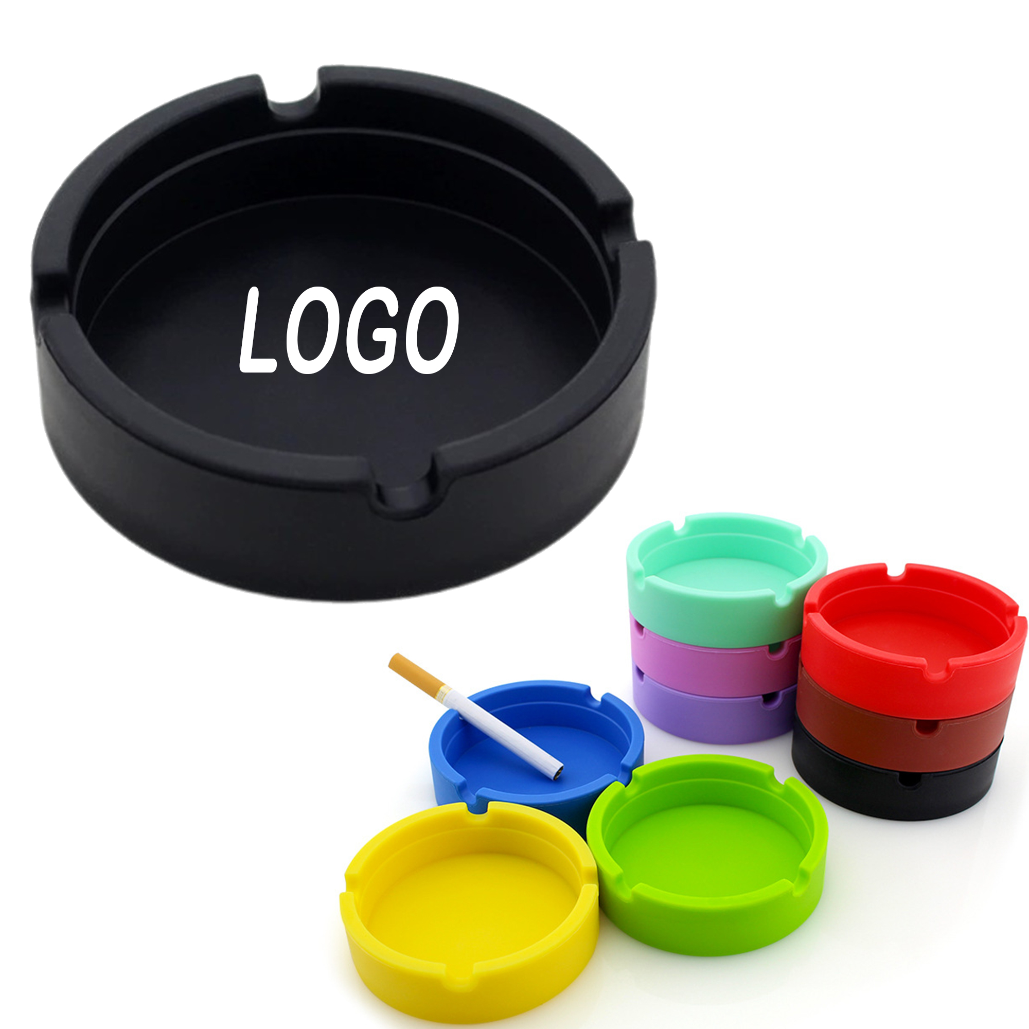 Customizable Color Silicone Ashtray 11