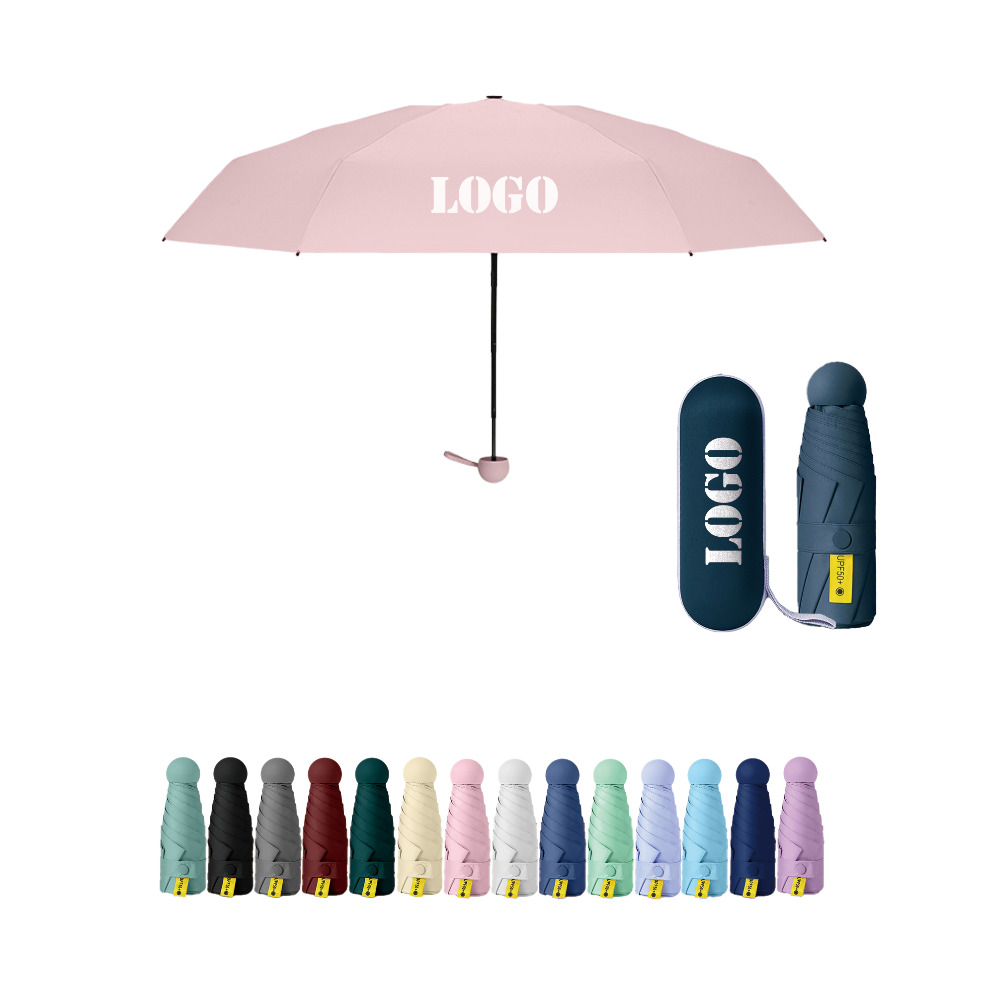 Mini Capsule Folding Sun Umbrella 1