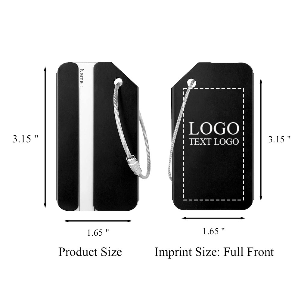 Aluminum LUGGAGE Tag with Name Card 4