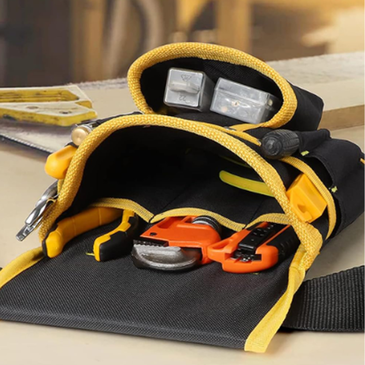Durable Tool Belt W/ Adjustable Strap Multiple Pockets 4