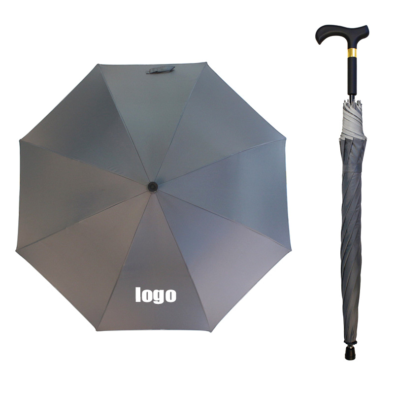 Elderly crutch umbrella sun protection non-slip umbrella 3