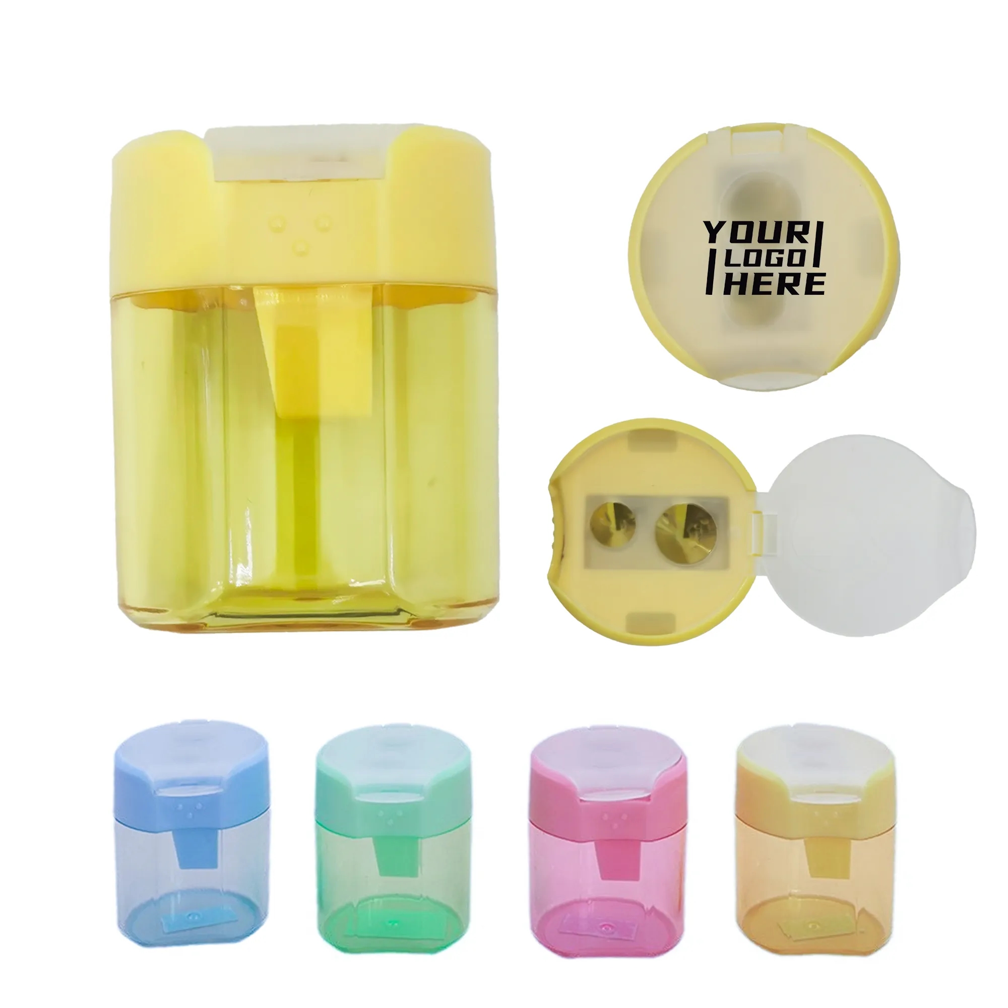 Double Hole Pencil Sharpener Cylinder