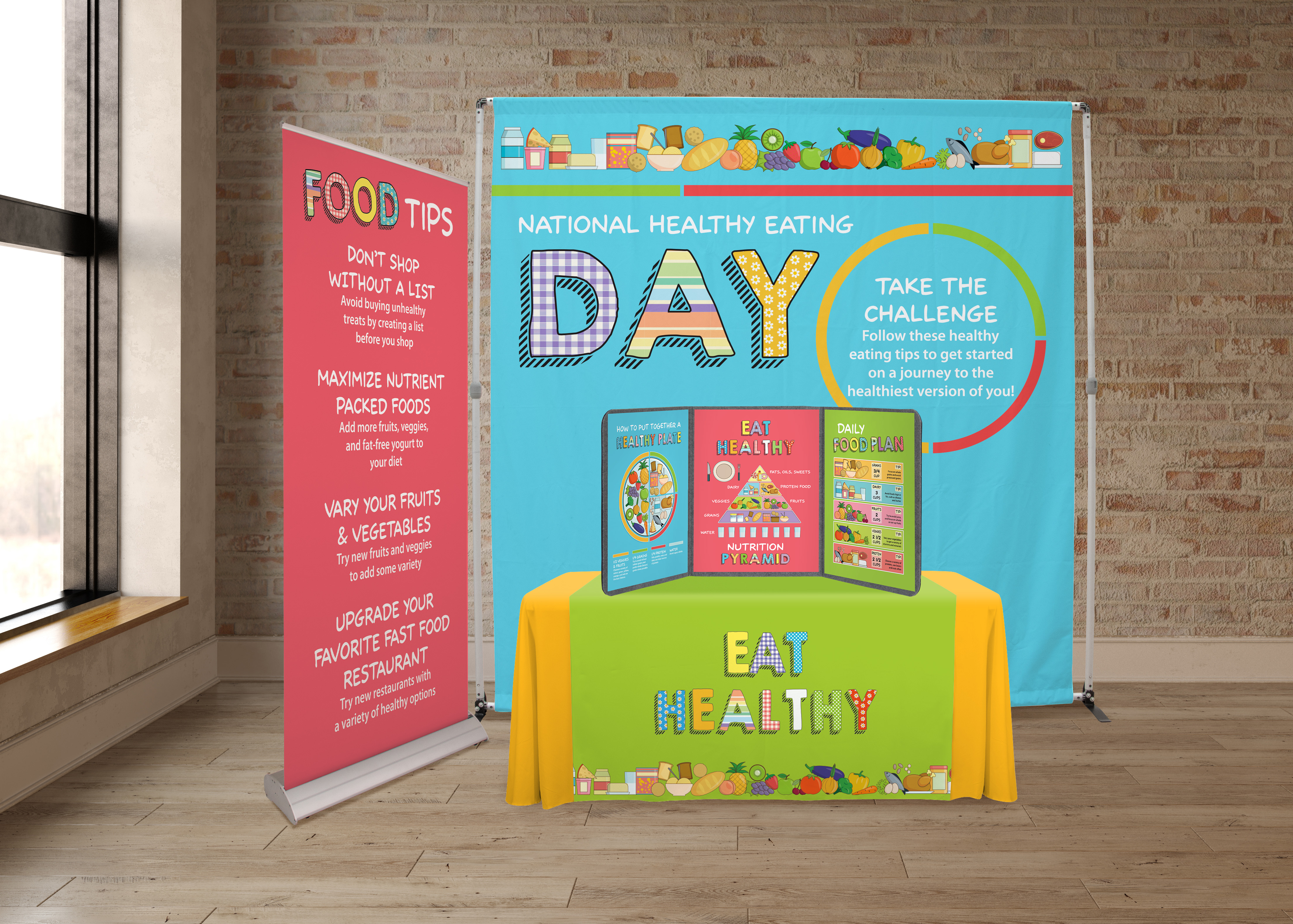 57" Standard Table Runner (Full-Color Full Bleed) 2