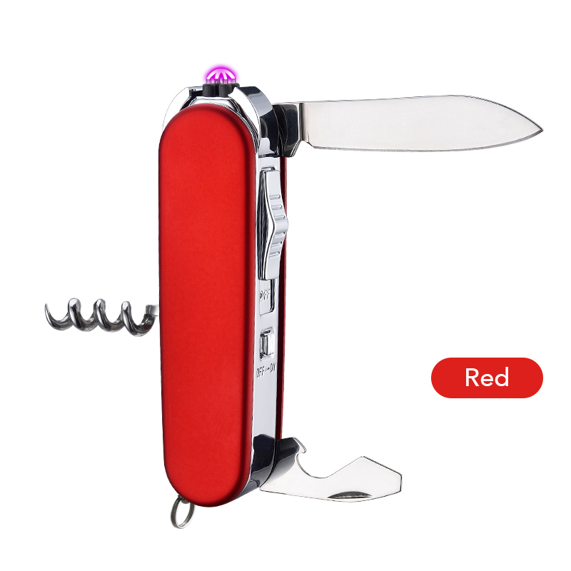 Swissarmy Style 5-In-1 Multi-Function Pocket Knife, Lighter, Corkscrew And More 8