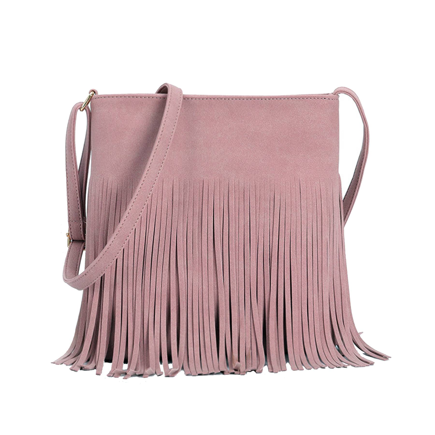 PU leather Fringe Hobo Tassel crossbody bag for Women 5