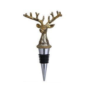 Charming Festive Reindeer Head Wine Stopper Cork 8