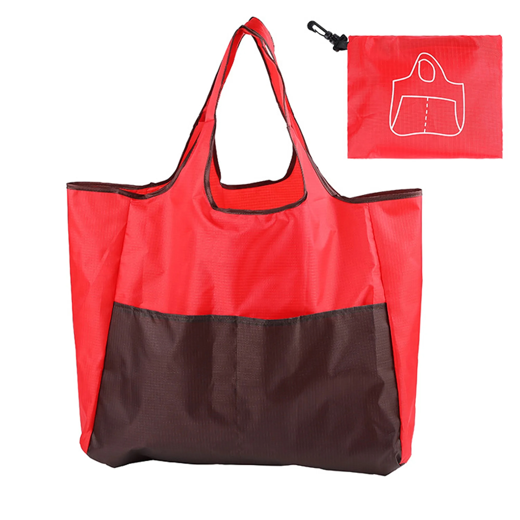 Portable Foldable Shopping Bag, custom tote bag with logo imprint 6