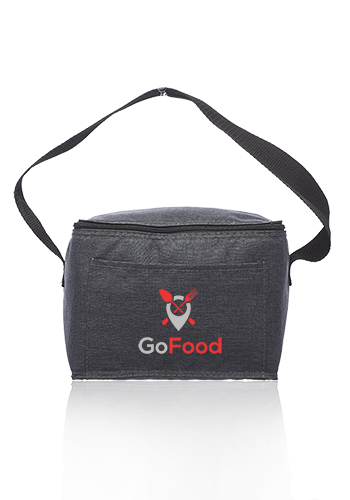 6 Pack Insulated Heathered Lunch Bags 1