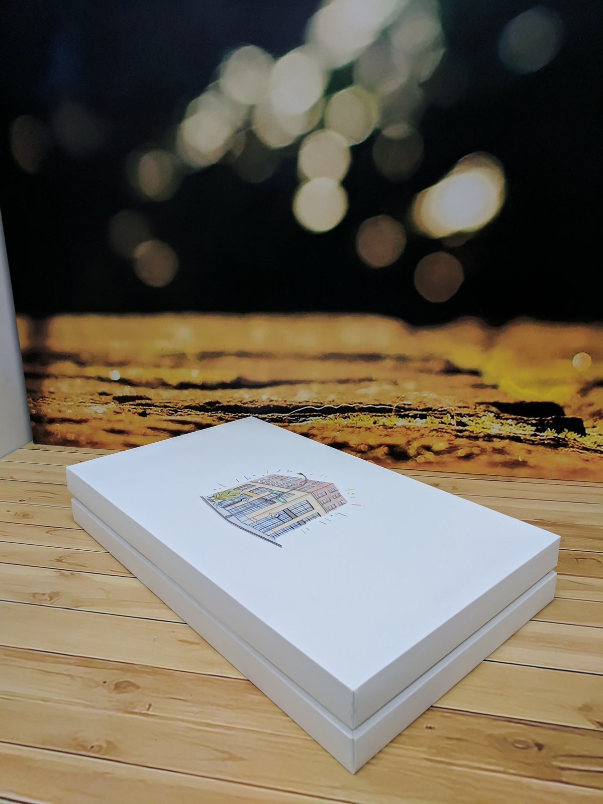Custom Printed Full Color Hinged Soft Touch Luxury Gift Box - 6x6x2 9